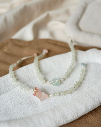 聽泉 | White tea bracelet